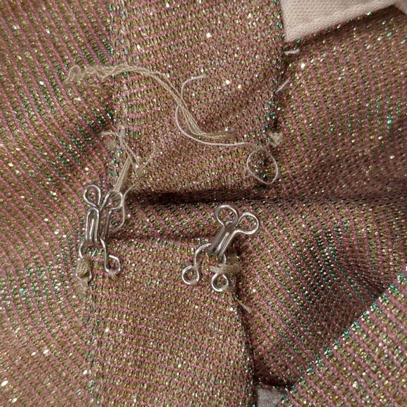 City Studio Rose Gold Metallic Sparkly Halter Cut Out Neckline Formal Prom Dress - Picture 9 of 9